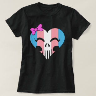Transgender Pride Skully Women's T Shirt