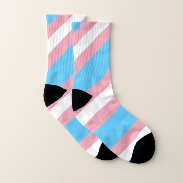 Transgender Pride Socks Strumpor (Par)