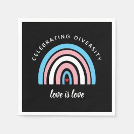 Transgender Pride som högtidlighåller mångfalden K Pappersservett