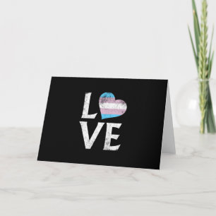 Transgender Pride Stacks Kärlek Kort