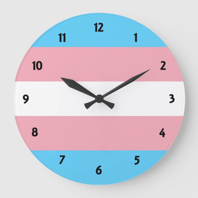 Transgender-Pride Stor Klocka (Framsida)