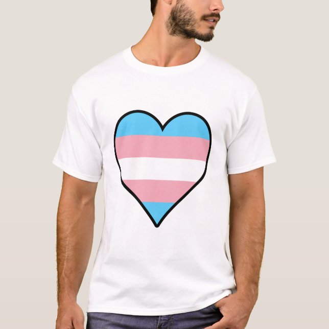 Transgender-pride-T-shirt Tee Shirt (Framsida)