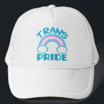 Transgender-Pride Truckerkeps<br><div class="desc">Transa pride med en vacker regnbåge tillverkad med färg i pridet flagga,  blått,  rosa och vitt.</div>