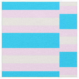 Transgender Pride-tyg per meter (rutigt) Tyg