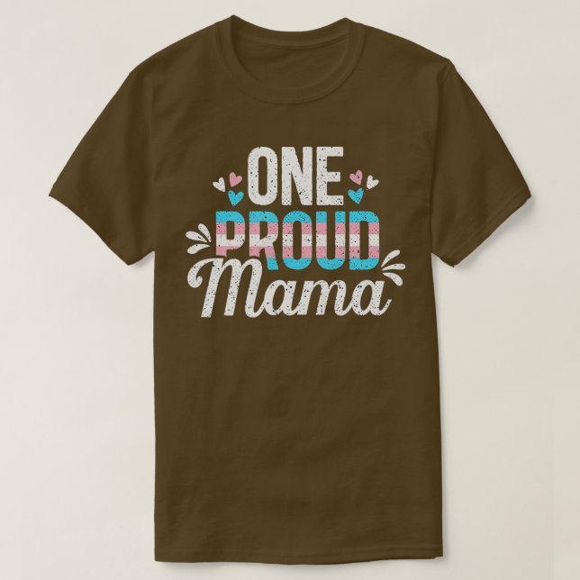 Transgender Proud Mamma Trans Mamma HBT Ally Pride T Shirt (Design framsida)