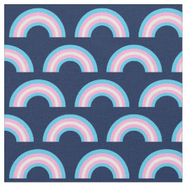 Transgender Rainbow Blue Rosa White Tyg