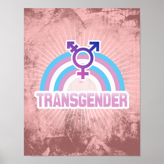 TRANSGENDER RAINBOW-FLAGGA POSTER (Framsidan)