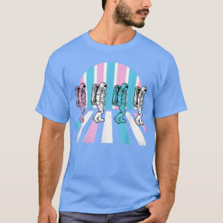 Transgender Rymdfarare LGBT-Q Rymdman Månen Trans T Shirt