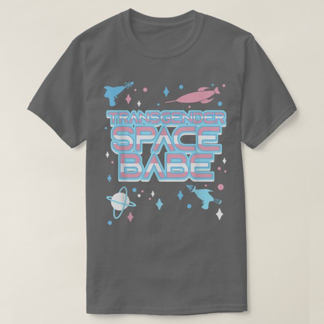 Transgender Space Babe Trans Pride LGBT Pride Mont T Shirt (Design framsida)