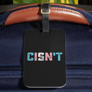 Transgender Stolthet Cisn't HBTQ Trans Flag Rolig Bagagebricka