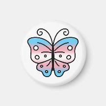 Transgender Stolthet Fjäril Magnet