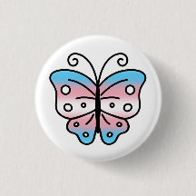 Transgender Stolthet Fjäril Pin Badge