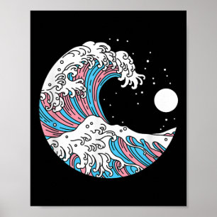 Transgender Stolthet Lgbtq Trans Flagga - Japansk Poster