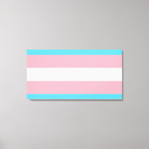 Transgender stolthetsflagga canvastryck