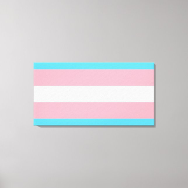 Transgender stolthetsflagga canvastryck (Framsida)