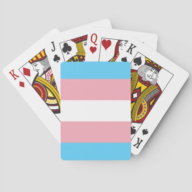 Transgender stolthetsflagga casinokort (Baksidan)