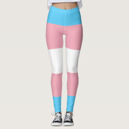 Transgender Stolthetsflagga - HBTQ Regnbåge Leggings