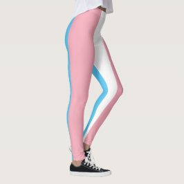 Transgender Stolthetsflagga - HBTQ Regnbåge Leggings