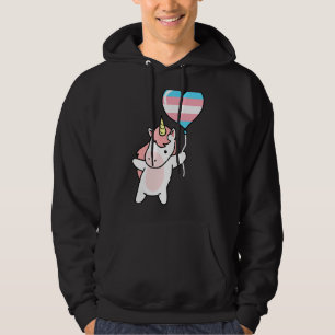 Transgender Unicorn Trans Pride Flagga Lgbtq Gende Hoodie