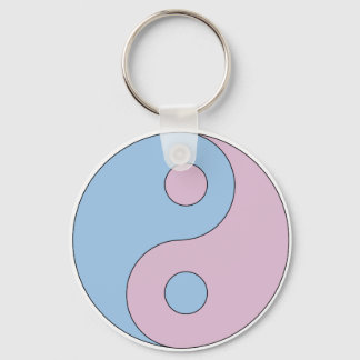 Transgender Yin Yang Symbol Nyckelring