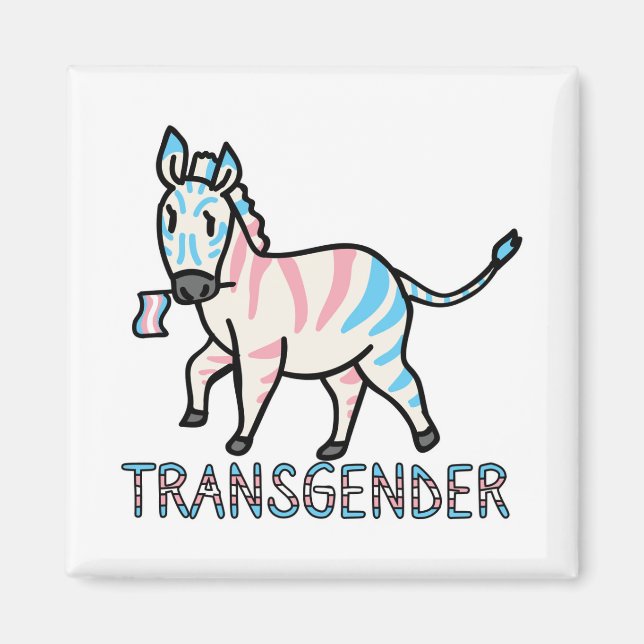 Transgender Zebra Magnet (Framsidan)