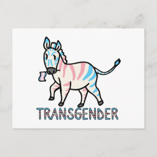 Transgender Zebra Vykort