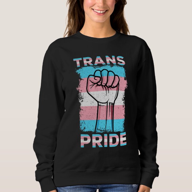 Transgenderfana Transprydnad Män Kvinnor T Shirt (Framsida)