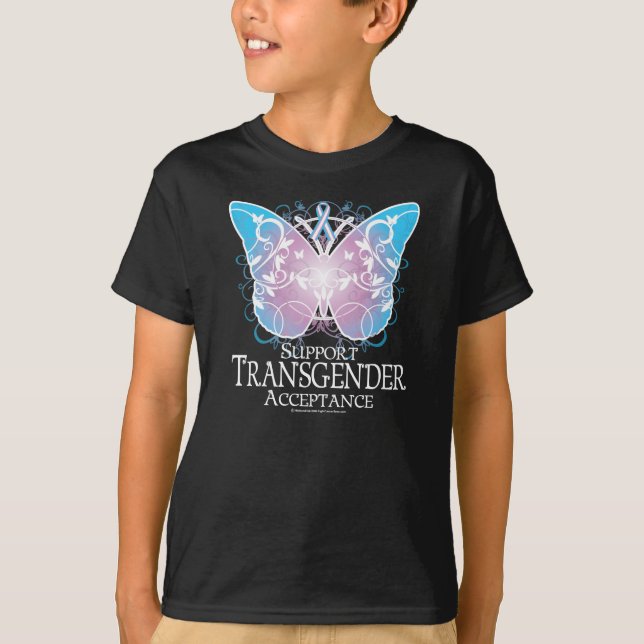 Transgenderfjäril T-shirt (Framsida)