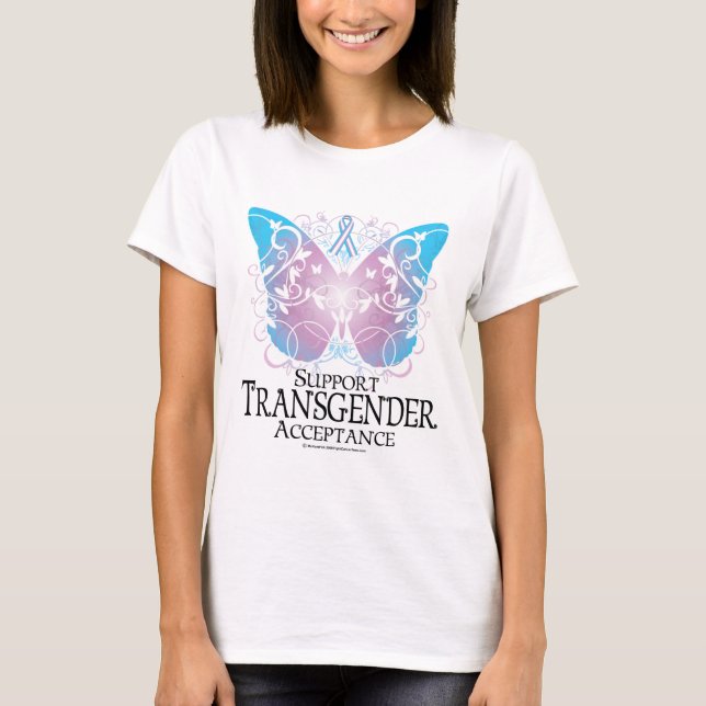 Transgenderfjäril T-shirt (Framsida)