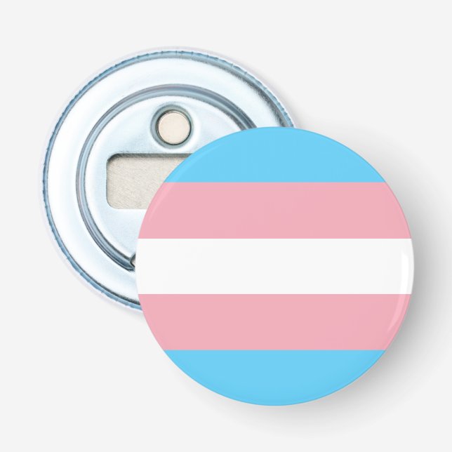 Transgenderflagga Flasköppnare (Framsidan)