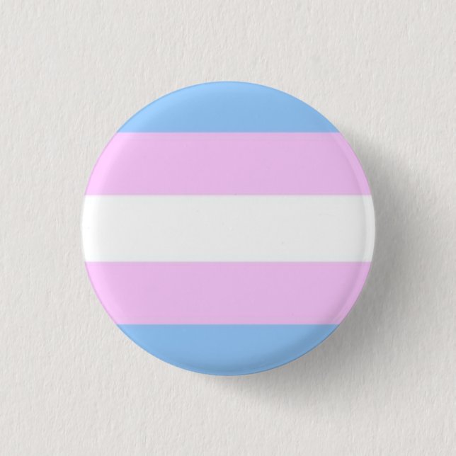 Transgenderflagga knäppas knapp (Framsida)