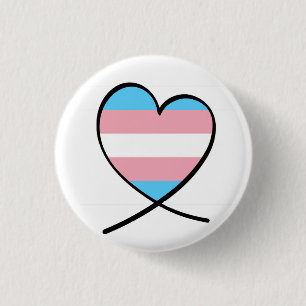 Transgenderhjärta Knapp