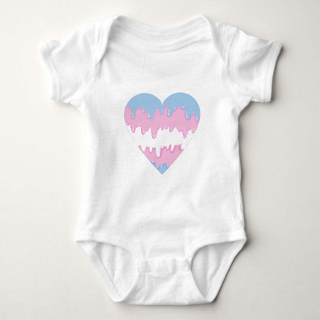 transgenderhjärta t-shirt (Framsida)