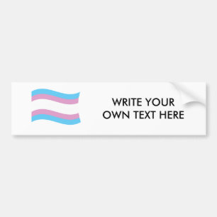 Transgenderpridebaner Bildekal