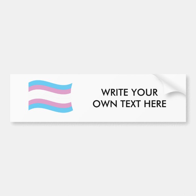 Transgenderpridebaner Bildekal (Framsidan)