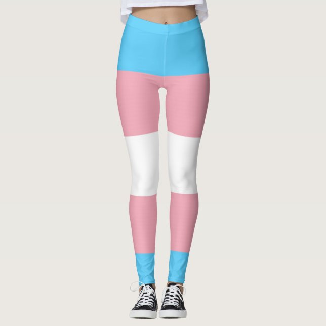 Transgenderpridedamasker Leggings (Framsida)