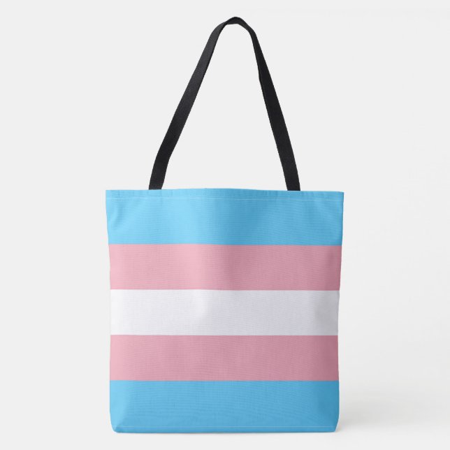 Transgenderprideflagga LGBT all över - tryck Tygkasse (Framsida)