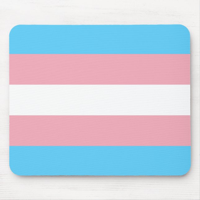 Transgenderprideflagga - LGBT-regnbåge Musmatta (Framsidan)