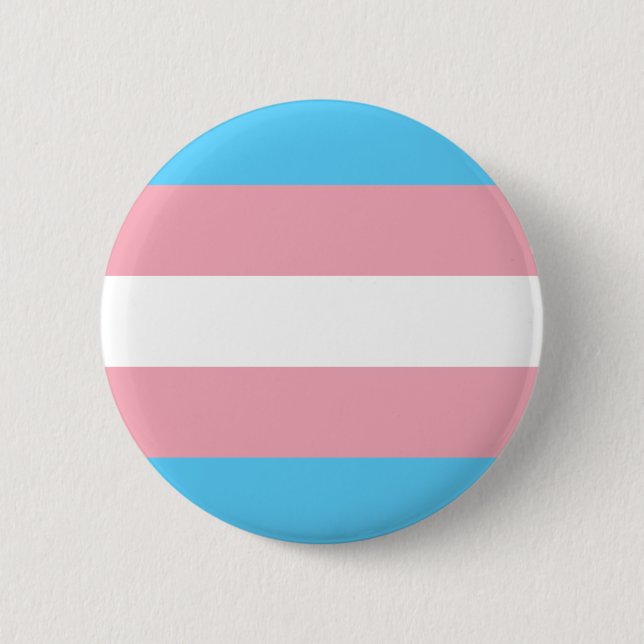 Transgenderprideflagga - LGBT-trans.-regnbåge Knapp (Framsida)