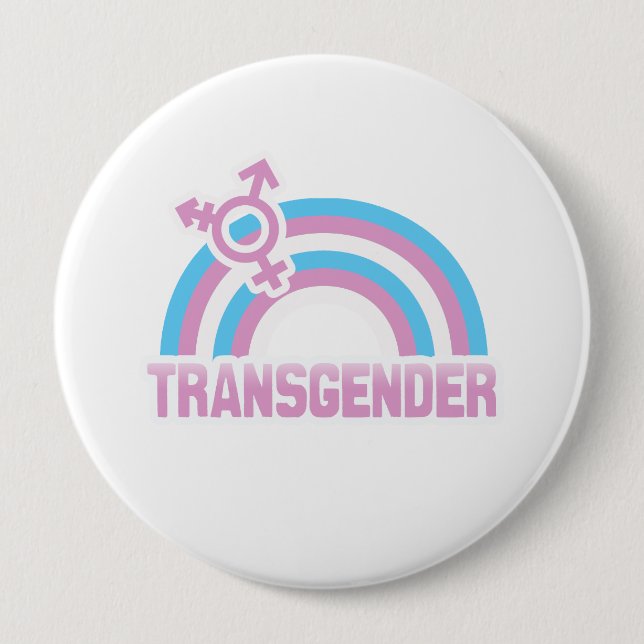 TRANSGENDERREGNBÅGEFLAGGA KNAPP (Framsida)