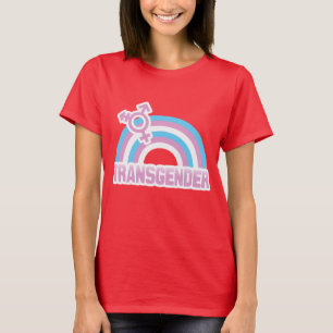 TRANSGENDERREGNBÅGEFLAGGA T SHIRT