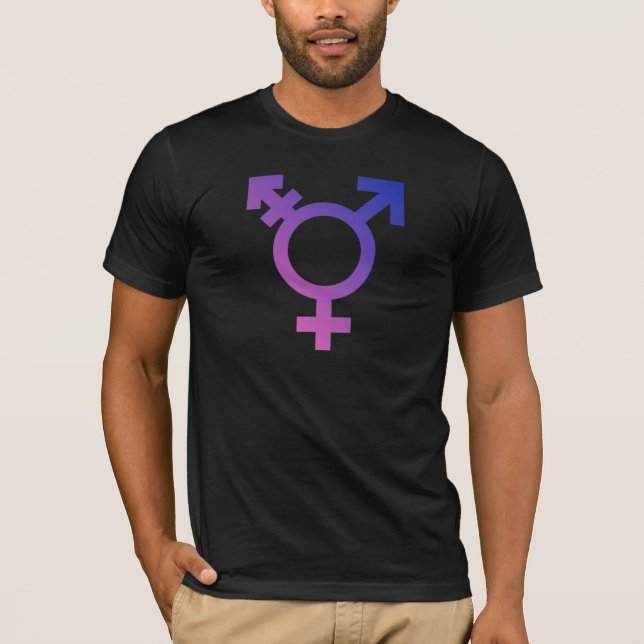 Transgendersymbol Tee Shirt (Framsida)