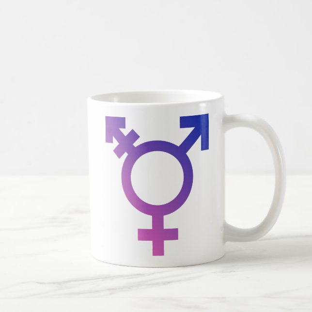 Transgendersymbollogotyp Kaffemugg (Höger)