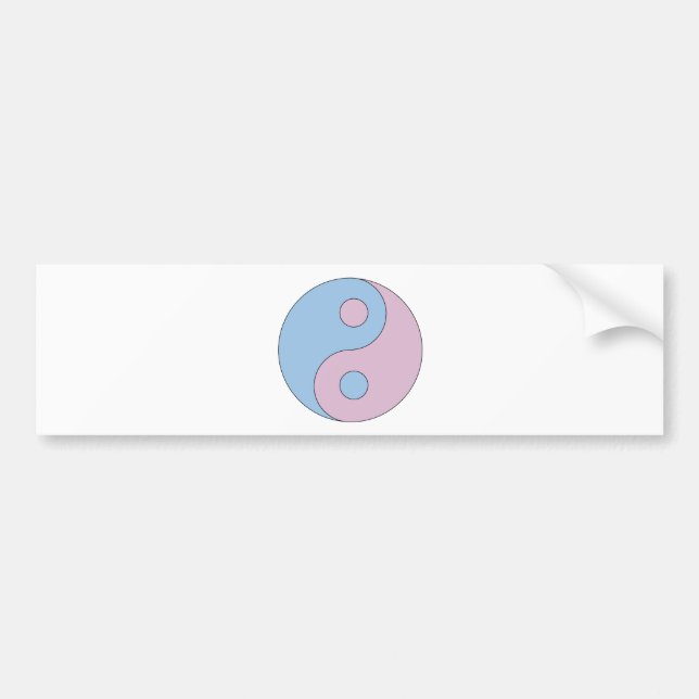 TransgenderYin Yang symbol Bildekal (Framsidan)