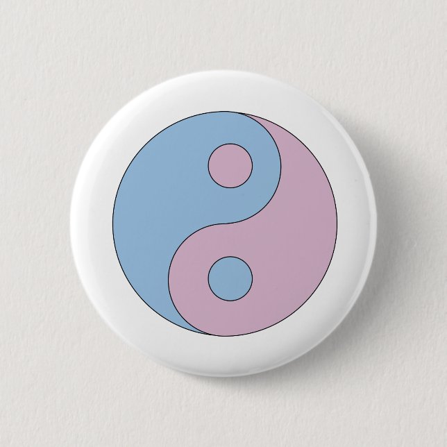 TransgenderYin Yang symbol Knapp (Framsida)