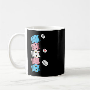 Transgendom Pride Cat HBT Trans Flagga Cute Cats Kaffemugg