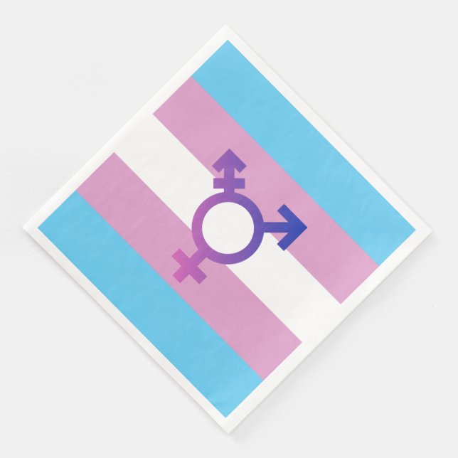 Transgenens Pride och symbol Pappersservett (Hörn)