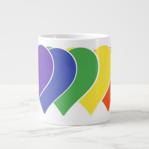 Transgener för jämställdhet i Gay pride Jumbo Mugg