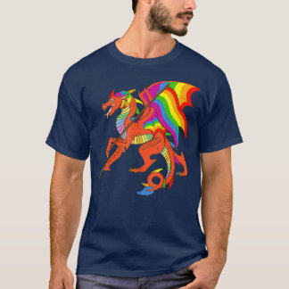 Transgennummer för pride Dragon LGBT Gay Lesbisk T T Shirt