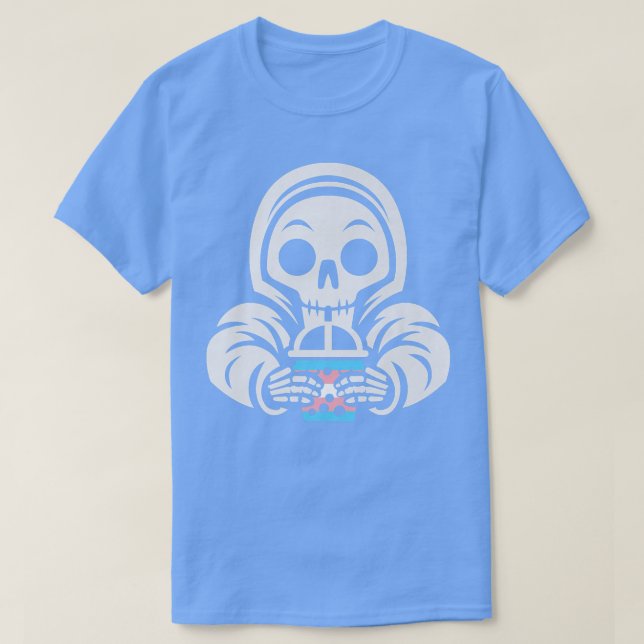 transgenskeleton bubbelte transgenskelet t shirt (Design framsida)